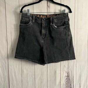 Rock Revival Women's Dark Gray Jean Shorts